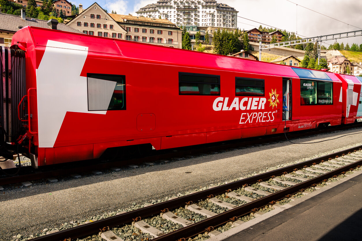 Tren panorámico en Suiza
