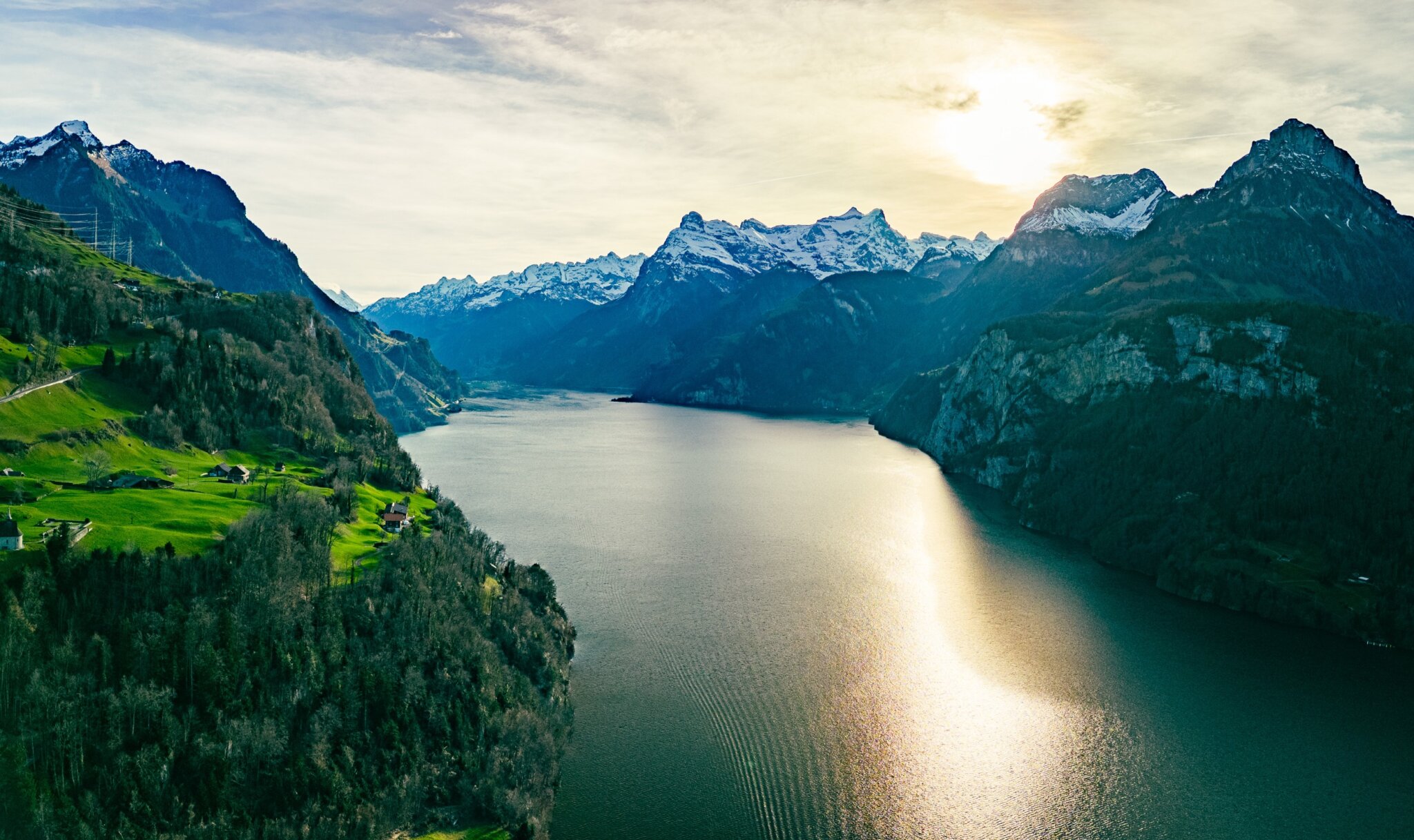 Tren panorámico en Suiza