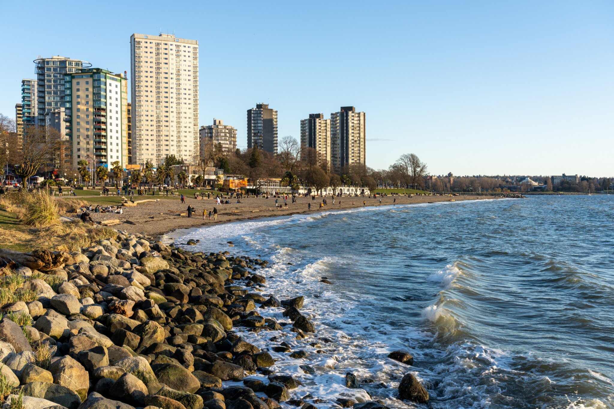 Vista de la English Bay de Vancouver