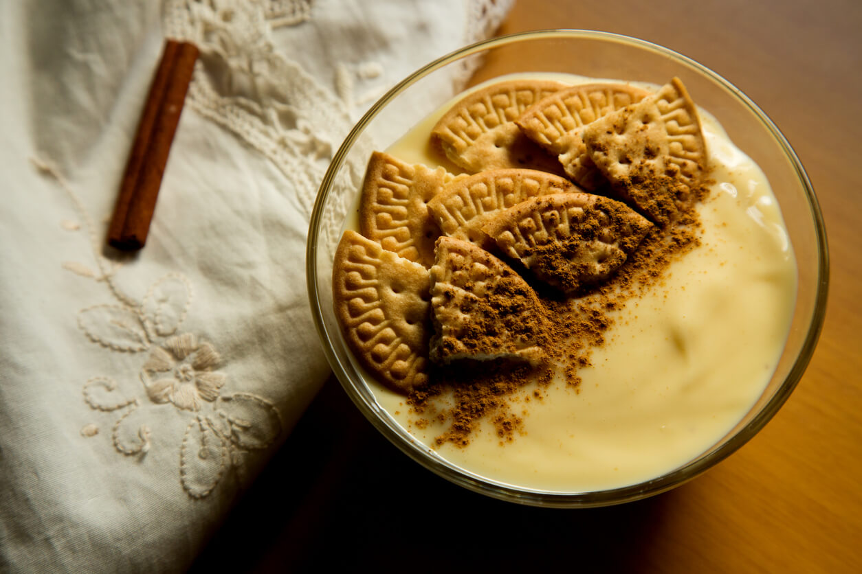 Natillas con galletas