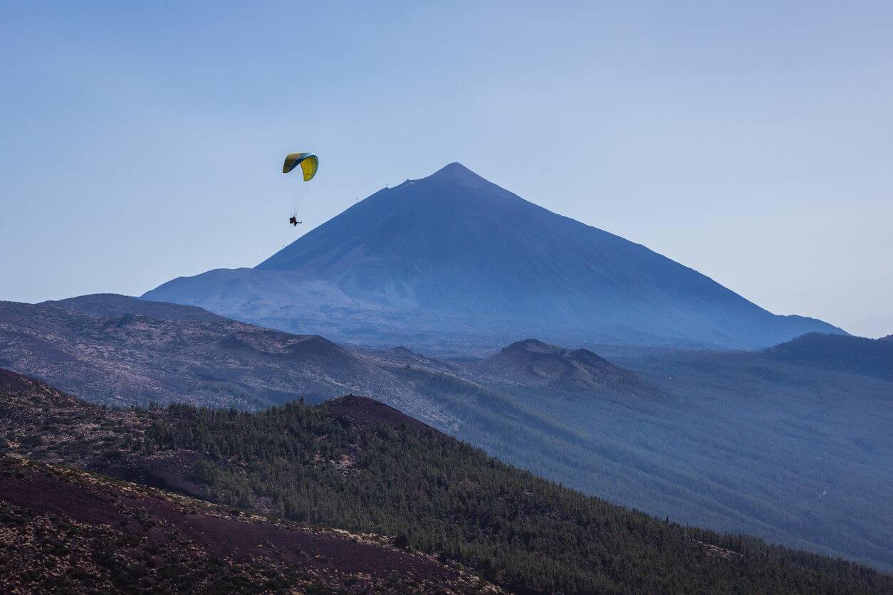 Parapente en el parque Nacional El Teide