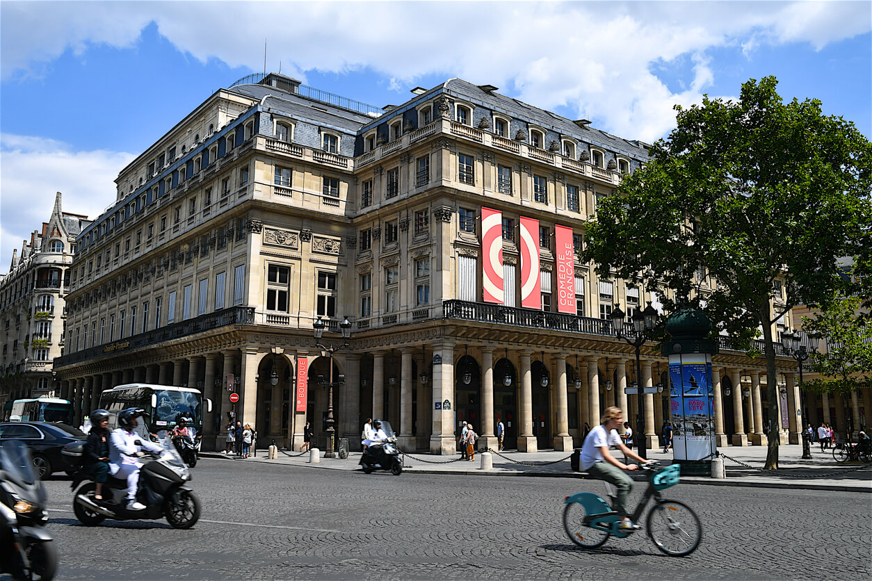 Fotografía de la fachada del Teatro Comédie Française